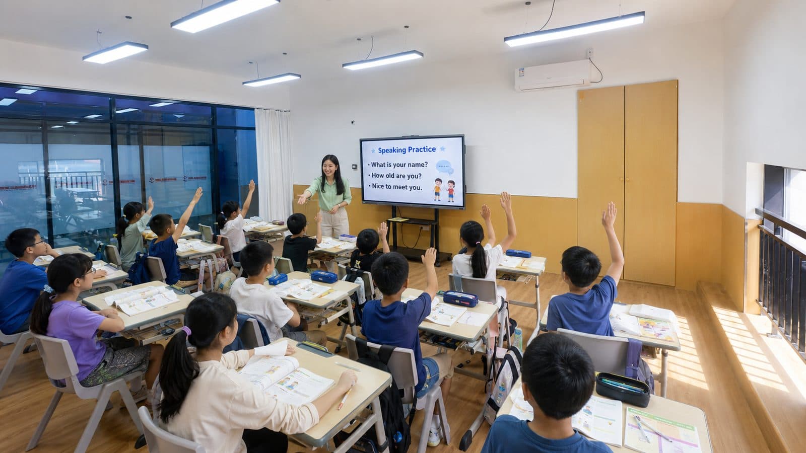 英途英语教学环境 - 小班额互动课堂